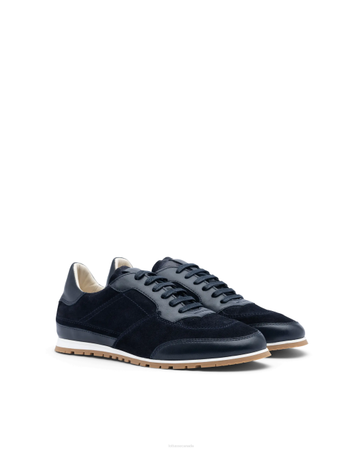 Mancor Soft Calf Sneakers Lottusse Men Marine Blue Footwear L4RH116