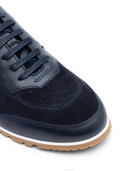 Mancor Soft Calf Sneakers Lottusse Men Marine Blue Footwear L4RH116