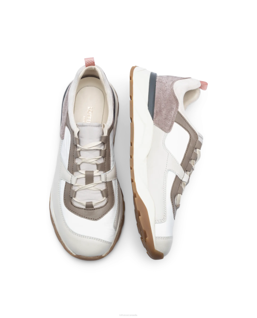Osaka Multicolour Soft Calf Sneakers Lottusse Men Taupe Footwear L4RH119