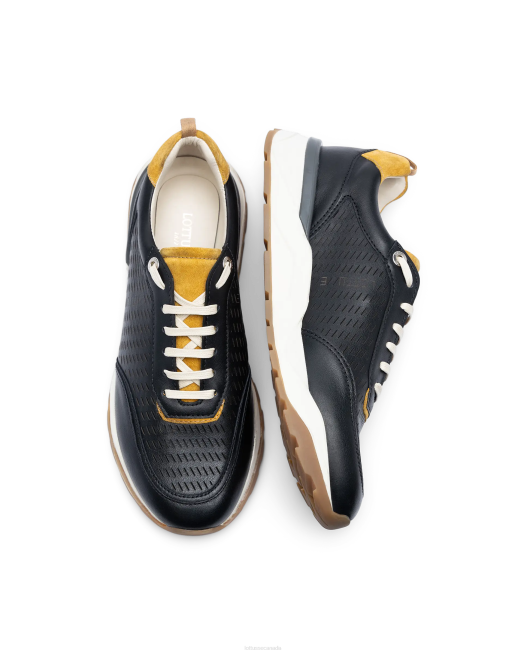 Osaka Soft Calf Sneakers Lottusse Men Black Footwear L4RH126
