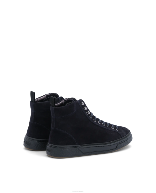 Torino Calf Suede Sneakers Lottusse Men Navy Footwear L4RH191