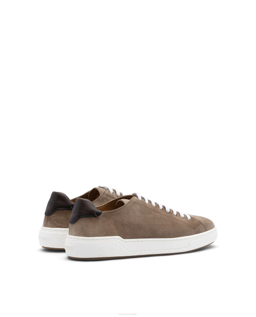 Torino Suede Calf Sneakers Lottusse Men Taupe Footwear L4RH107