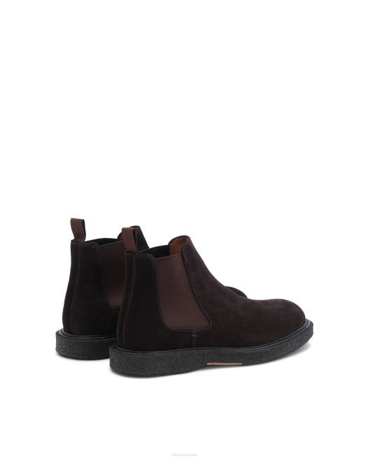 Brisbane Calf Suede Boots Lottusse Men Mocha Footwear L4RH184