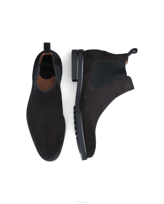 Holborn Calf Suede Boots Lottusse Men Black Footwear L4RH146