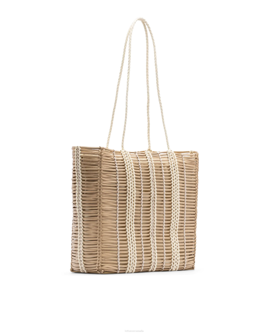 Edit Braided Goat Shopper Lottusse Women Beige Accessories L4RH362