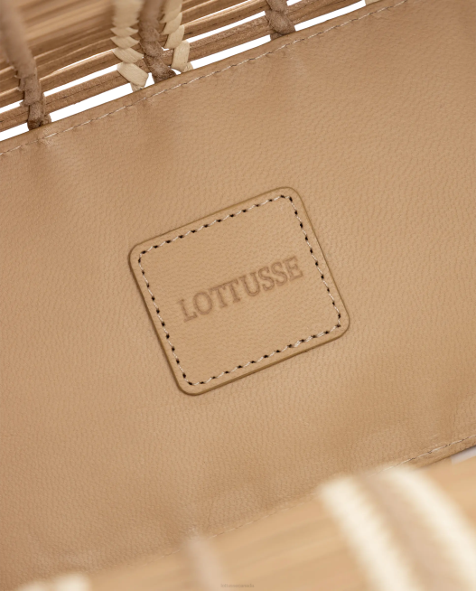 Edit Braided Goat Shopper Lottusse Women Beige Accessories L4RH362
