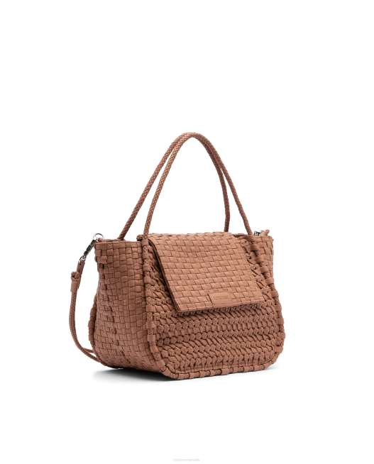 NOODBAG Braided Washed Lamb Top Handle Bag Lottusse Women Brown Accessories L4RH344