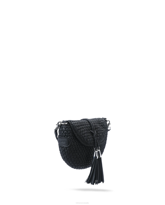 Noodbag Merino Lamb Soft Crossbody Bag Lottusse Women Black Accessories L4RH336