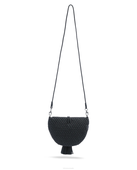 Noodbag Merino Lamb Soft Crossbody Bag Lottusse Women Black Accessories L4RH336