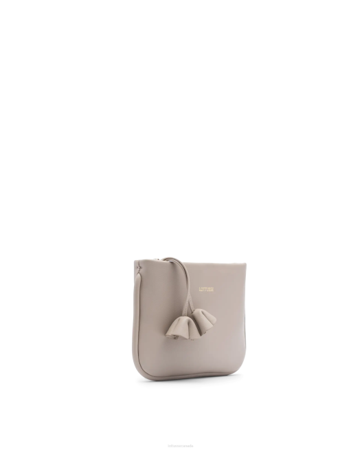 Serena Plain Grain Calf Top Handle Bag Lottusse Women Beige Accessories L4RH335