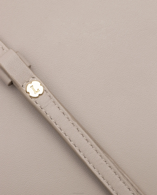 Serena Plain Grain Calf Top Handle Bag Lottusse Women Beige Accessories L4RH335