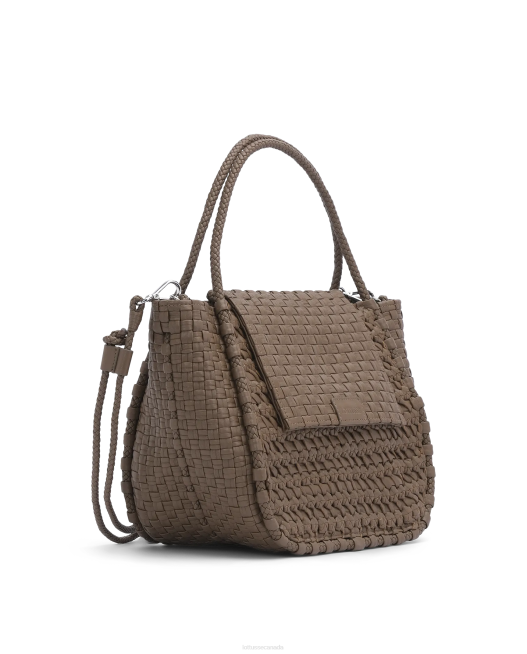 Noodbag Lamb Top Handle Noodbag Lottusse Women Taupe Accessories L4RH377