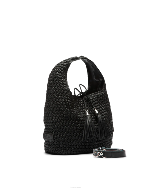 Noodbag Merino Lamb Soft Hobo Lottusse Women Black Accessories L4RH351