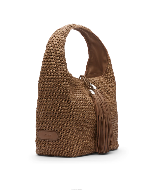Noodbag Merino Lamb Soft Hobo Lottusse Women Brown Accessories L4RH359