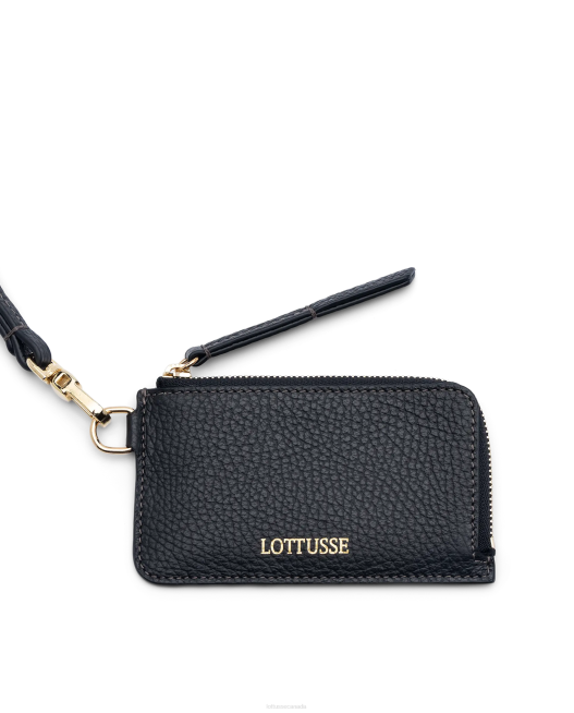 Talaia Grain Calf Wallet Lottusse Women Black Accessories L4RH373