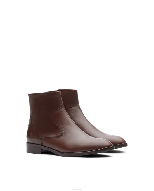 Claire Plain Calf Ankle Boots Lottusse Women Mocha Footwear L4RH401