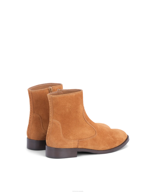 Claire Suede Calf Ankle Boots Lottusse Women Brown Footwear L4RH400