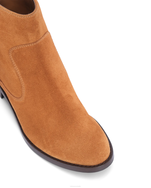 Claire Suede Calf Ankle Boots Lottusse Women Brown Footwear L4RH400