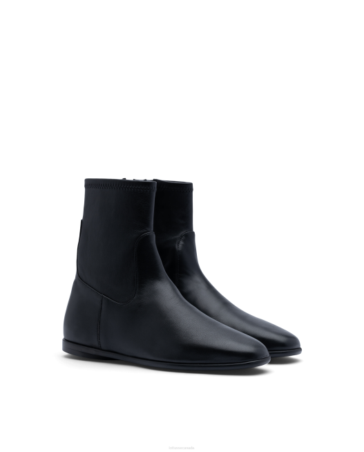 Goya Lamb Soft Ankle Boots Lottusse Women Black Footwear L4RH411