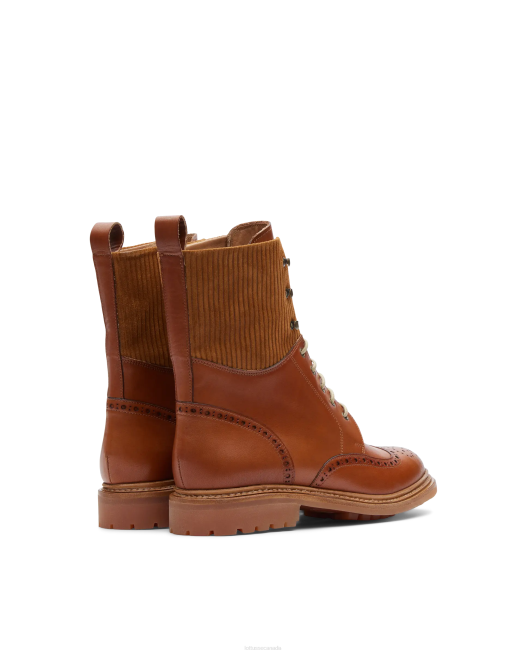 Walton Crust Anilin Embossy Calf Ankle Boots Lottusse Women Brown Footwear L4RH202