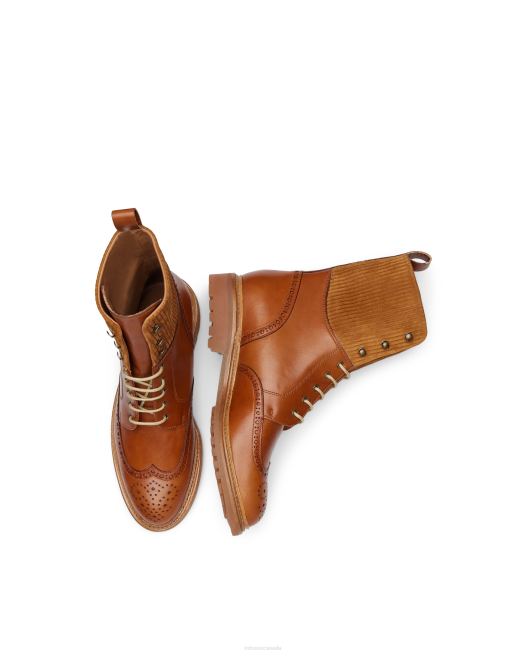 Walton Crust Anilin Embossy Calf Ankle Boots Lottusse Women Brown Footwear L4RH202