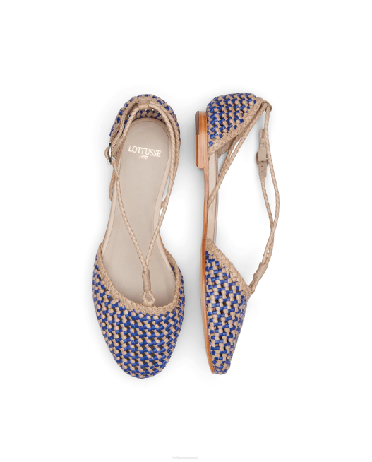 Delice Lamb Mesh Leather Ballerinas Lottusse Women Multicolour Footwear L4RH289