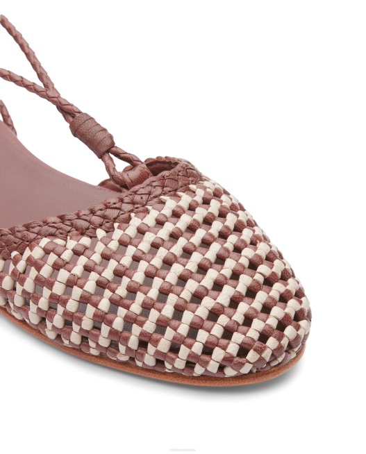 Delice Lamb Mesh Leather Ballerinas Lottusse Women Multicolour Footwear L4RH290