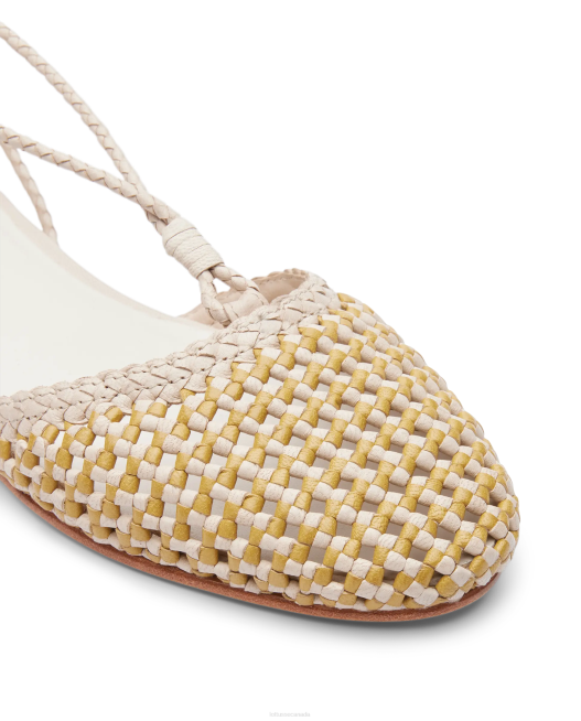 Delice Lamb Mesh Leather Ballerinas Lottusse Women Multicolour Footwear L4RH291