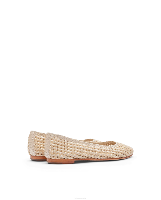 Delice Lamb Mesh Leather Ballerinas Lottusse Women Multicolour Footwear L4RH292