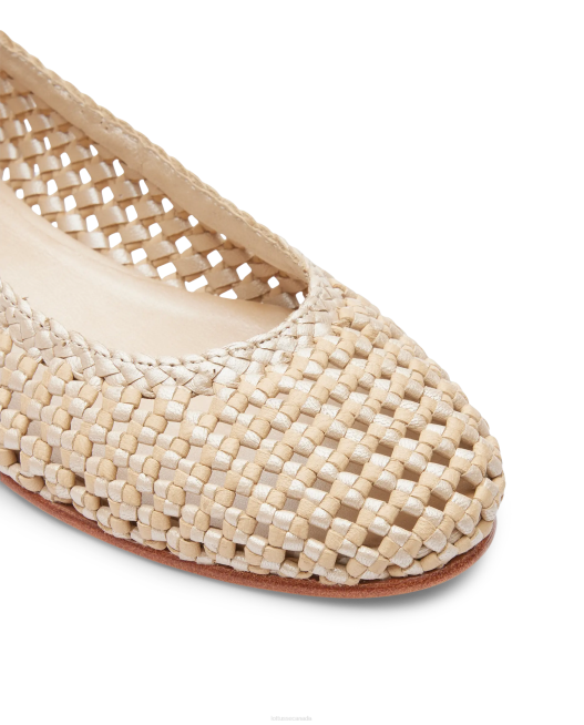 Delice Lamb Mesh Leather Ballerinas Lottusse Women Multicolour Footwear L4RH292