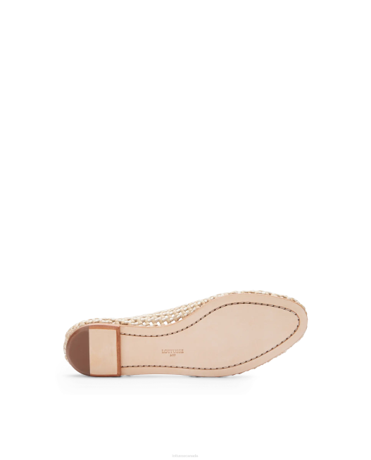 Delice Lamb Mesh Leather Ballerinas Lottusse Women Multicolour Footwear L4RH292