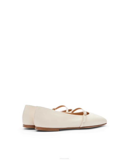 Goya Soft Lamb Ballerinas Lottusse Women Off White Footwear L4RH268
