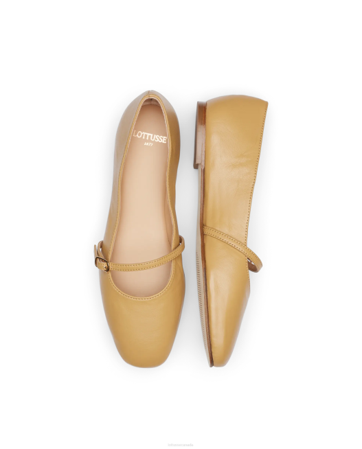 Goya Yellow Soft Lamb Ballerinas Lottusse Women Yelllow Footwear L4RH267
