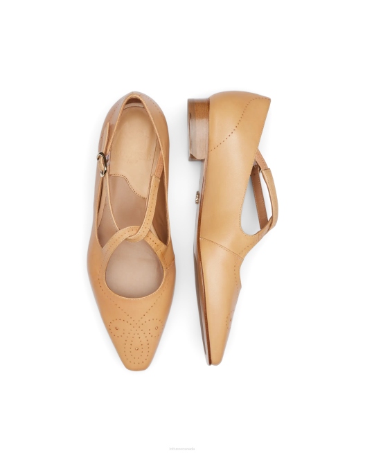 Smithson Crust Anilin Calf Ballerinas Lottusse Women Brown Footwear L4RH214