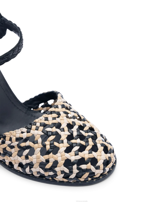 Etnic Braided Goat Pumps Lottusse Women Multicolour Footwear L4RH249