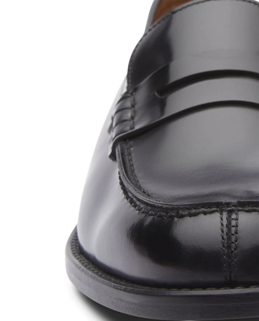 Chris Polished Binder Calf Loafers Lottusse Women Black Footwear L4RH391
