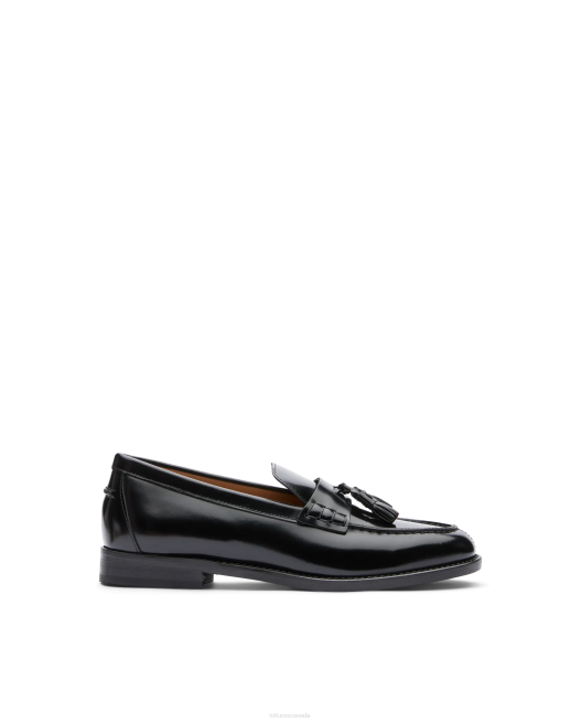 Chris Polished Binder Calf Loafers Lottusse Women Black Footwear L4RH393