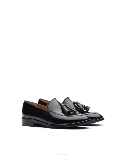 Claire Polished Binder Calf Loafers Lottusse Women Black Footwear L4RH397