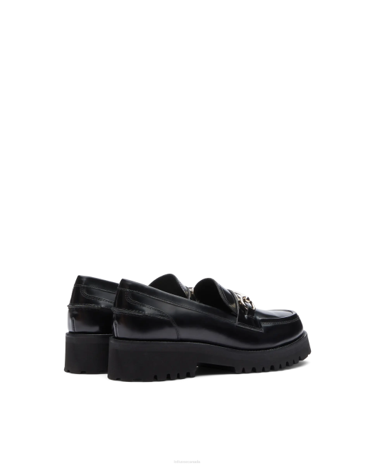 Covent Polished Binder Calf Loafers Lottusse Women Black Footwear L4RH403