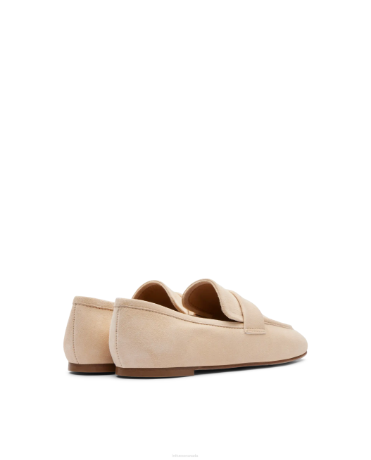 Goya Goat Suede Loafers Lottusse Women Off White Footwear L4RH410