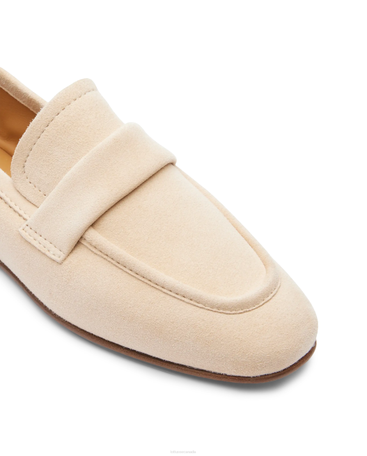 Goya Goat Suede Loafers Lottusse Women Off White Footwear L4RH410