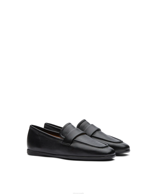 Goya Lamb Soft Loafers Lottusse Women Black Footwear L4RH409