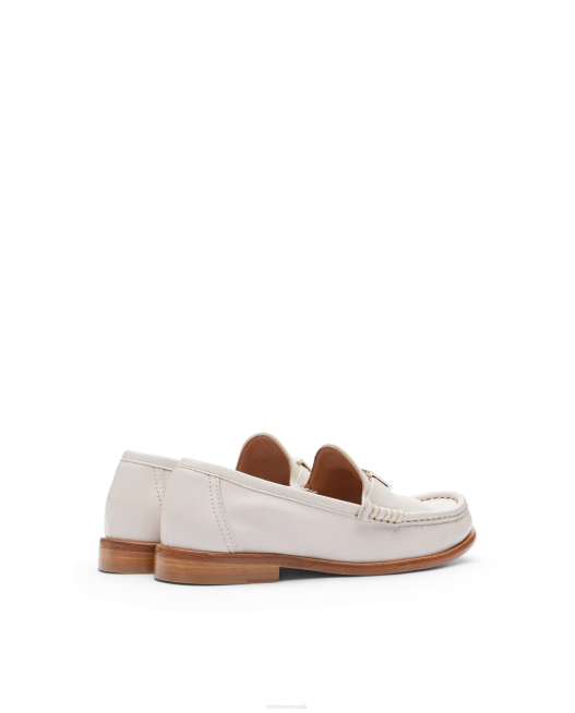Lara Grain soft Calf Loafers Lottusse Women Off White Footwear L4RH235