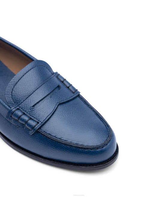 Liberty Safian Stamp Calf Loafers Lottusse Women Marine Blue Footwear L4RH240