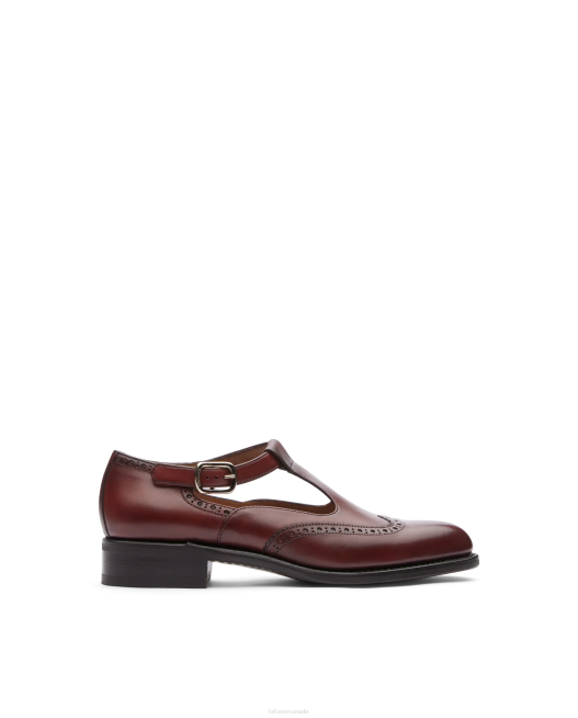 Cambridge Crust Anilin Embossy Calf Monks Lottusse Women Maroon Footwear L4RH206