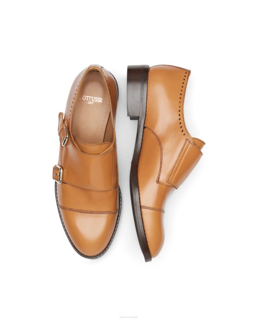 Claire Plain Calf Monks Lottusse Women Brown Footwear L4RH399