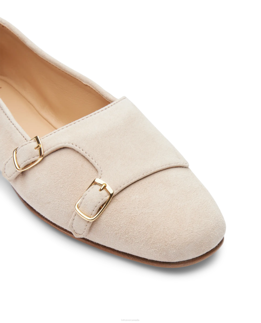 Goya Goat Suede Monks Lottusse Women Beige Footwear L4RH278