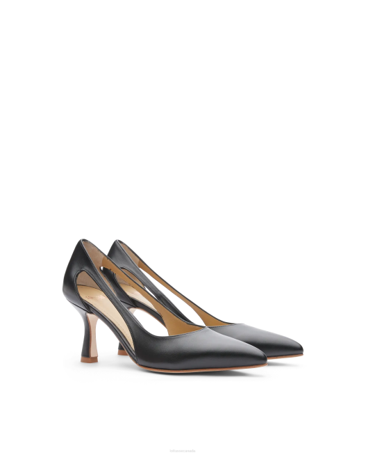 Carla Plain Calf Pumps Lottusse Women Black Footwear L4RH230