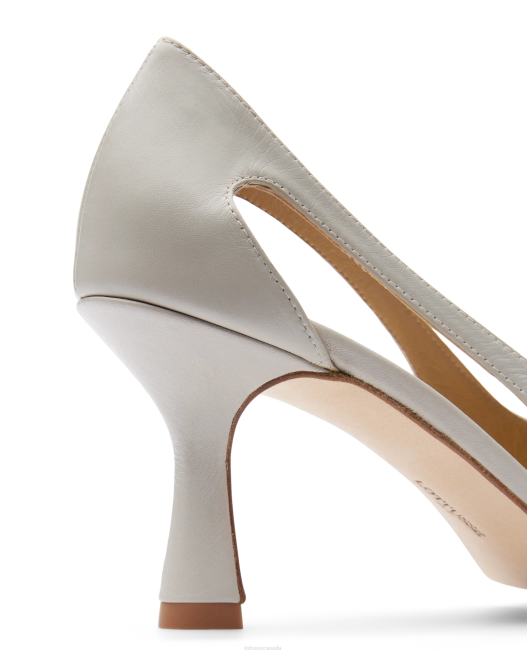 Carla Plain Calf Pumps Lottusse Women Off White Footwear L4RH229