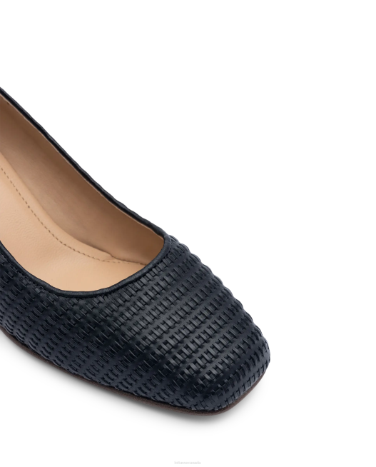 Nicole Calf Mesh Leather Pumps Lottusse Women Black Footwear L4RH285